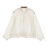 BEAMS HEART バックヨークシアーブルゾン 43-18-0085-819 定価8690円 ブルゾン 25SS アイボリー レディース ビームスハート【中古】5-0731M♪