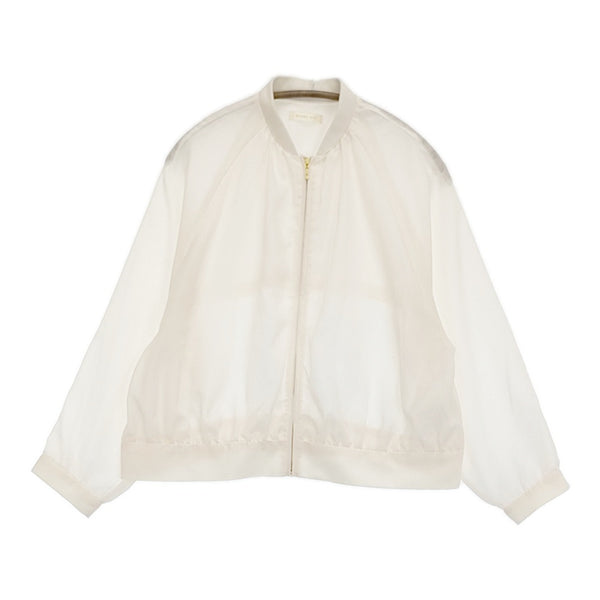 BEAMS HEART バックヨークシアーブルゾン 43-18-0085-819 定価8690円 ブルゾン 25SS アイボリー レディース ビームスハート【中古】5-0731M♪