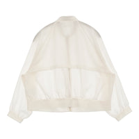 BEAMS HEART バックヨークシアーブルゾン 43-18-0085-819 定価8690円 ブルゾン 25SS アイボリー レディース ビームスハート【中古】5-0731M♪