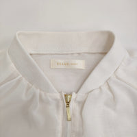 BEAMS HEART バックヨークシアーブルゾン 43-18-0085-819 定価8690円 ブルゾン 25SS アイボリー レディース ビームスハート【中古】5-0731M♪