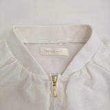 BEAMS HEART バックヨークシアーブルゾン 43-18-0085-819 定価8690円 ブルゾン 25SS アイボリー レディース ビームスハート【中古】5-0731M♪