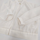 BEAMS HEART バックヨークシアーブルゾン 43-18-0085-819 定価8690円 ブルゾン 25SS アイボリー レディース ビームスハート【中古】5-0731M♪