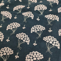 Sally Scott フラワー刺繍 花柄 サイズ9R 五分袖 ハーフスリーブ ブラウス シャツ ブルーグリーン レディース サリースコット【中古】5-0809S♪