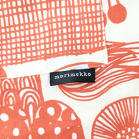marimekko Puutarhurin parhaat プータルフリンパルハート エプロン イエロー オレンジ レディース マリメッコ【中古】5-0913G◎
