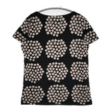 marimekko Puketti プケッティ YKSIN サイズXS 半袖Ｔシャツ カットソー ブラック ベージュ レディース マリメッコ【中古】5-0809S♪