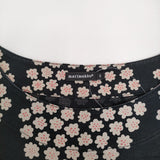 marimekko Puketti プケッティ YKSIN サイズXS 半袖Ｔシャツ カットソー ブラック ベージュ レディース マリメッコ【中古】5-0809S♪