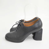 CAMPER レザー ヒール サイズ37 パンプス ブラック レディース カンペール【中古】5-1127G◎