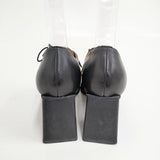 CAMPER レザー ヒール サイズ37 パンプス ブラック レディース カンペール【中古】5-1127G◎