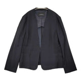 green label relaxing 未使用 手洗い可能 ドビーカルゼ D キザミラペル ジャケット 定価16500円 スーツ ネイビー レディース グリーンレーベルリラクシング【中古】5-1217M∞