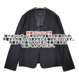 green label relaxing 未使用 手洗い可能 ドビーカルゼ D キザミラペル ジャケット 定価16500円 スーツ ネイビー レディース グリーンレーベルリラクシング【中古】5-1217M∞