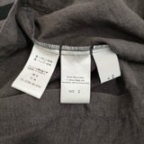 MUYA スリークオータースリーブTシャツ サイズ2 定価12100円 リネンヘンプカットソー ブラウス チャコールグレー レディース ムヤ【中古】5-0809S♪