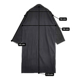 Eternite de Soi-e C/Nウェザーリュードバックハーフロングジャケット 定価36300円 コート ブラック レディース エテルニテ デ ソワ【中古】5-1105M∞