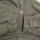 ALYSI イタリア製 サイズ42 ウールモヘヤ混 コート ライトグリーン グレー レディース アリジ【中古】5-1103T♪