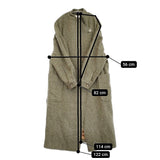 ALYSI イタリア製 サイズ42 ウールモヘヤ混 コート ライトグリーン グレー レディース アリジ【中古】5-1103T♪