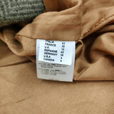 ALYSI イタリア製 サイズ42 ウールモヘヤ混 コート ライトグリーン グレー レディース アリジ【中古】5-1103T♪