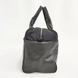 KEI HAYAMA ナイロンレザーコンビ ボストンバッグ トートバッグ ブラック レディース ケイハヤマ【中古】5-1015G∞