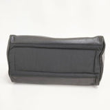 KEI HAYAMA ナイロンレザーコンビ ボストンバッグ トートバッグ ブラック レディース ケイハヤマ【中古】5-1015G∞