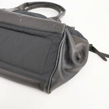 KEI HAYAMA ナイロンレザーコンビ ボストンバッグ トートバッグ ブラック レディース ケイハヤマ【中古】5-1015G∞