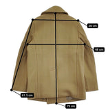 HYKE メルトンウール Pコート サイズ1 182-17157 ピーコート カーキ レディース ハイク【中古】5-1103T♪