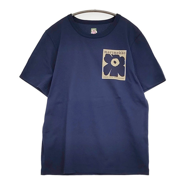 marimekko 未使用 ウニッコ60周年記念 サイズXS 半袖Ｔシャツ カットソー ネイビー レディース マリメッコ【中古】5-0731S♪