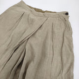 grin 8211P-003 サイズ2 リネン ガウチョパンツ ベージュ レディース グリン【中古】5-0819M♪