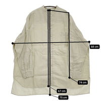 nest Robe 01181-1034 リネンハイカウントバンドカラーシャツ 長袖シャツ ライトグリーン レディース ネストローブ【中古】5-0819M♪