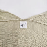 grin 8222K-001 サイズ2 コットンリネンニット ポンチョ ドルマンスリーブ カーディガン ライトグリーン レディース グリン【中古】5-0819M♪