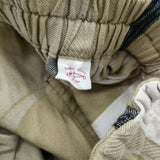 tamaki niime ダックス コットン100％ サルエルパンツ 定価25300円 イージー カーキ ホワイト レディース 玉木新雌/タマキニイメ【中古】5-1018M♪