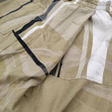 tamaki niime ダックス コットン100％ サルエルパンツ 定価25300円 イージー カーキ ホワイト レディース 玉木新雌/タマキニイメ【中古】5-1018M♪