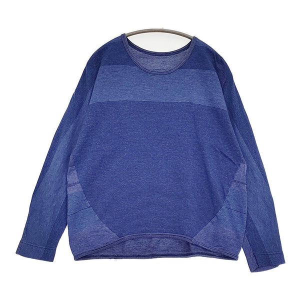 tamaki niime maru t LONG SLEEVES コットン100％ 定価14300円 長袖Tシャツ カットソー ブルー レディース 玉木新雌/タマキニイメ【中古】5-1018M♪