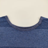 tamaki niime maru t LONG SLEEVES コットン100％ 定価14300円 長袖Tシャツ カットソー ブルー レディース 玉木新雌/タマキニイメ【中古】5-1018M♪