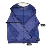 tamaki niime maru t LONG SLEEVES コットン100％ 定価14300円 長袖Tシャツ カットソー ブルー レディース 玉木新雌/タマキニイメ【中古】5-1018M♪