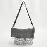 kasurira カスリラ 備後絣 ショルダーバッグ グレー レディース【中古】5-1122G∞