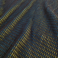ISSEY MIYAKE アシンメトリー オーロラ ウール混 チュニック ポンチョ 17AW ブラック グリーン レディース イッセイミヤケ【中古】5-0731T♪