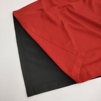 ISSEY MIYAKE ウール混 IL73FH332 サイズ3 バイカラー Vネック ワンピース レッド ブラック レディース イッセイミヤケ【中古】5-0731S♪