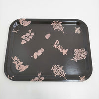 mina perhonen forest parade 白樺トレイ L その他雑貨 チャコールグレー ピンク レディース ミナペルホネン【中古】5-0731G♪