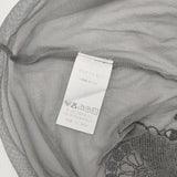 ANTIPAST シースルー ナイロン 長袖Ｔシャツ カットソー ロンＴ グレー レディース アンティパスト【中古】5-1105M∞