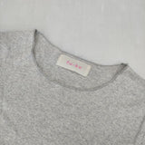 fu-ko 袖フリル 長袖Ｔシャツ カットソー ロンＴ グレー レディース フーコ【中古】5-1105M∞