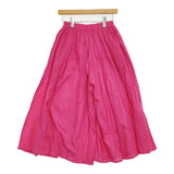 FRANCESCA AMAM LABEL フランチェスカアマンラベル ギャザーワイドイージーパンツ キュロット ピンク レディース【中古】5-1018M♪