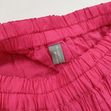 FRANCESCA AMAM LABEL フランチェスカアマンラベル ギャザーワイドイージーパンツ キュロット ピンク レディース【中古】5-1018M♪