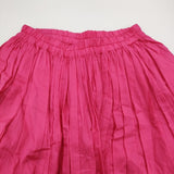 FRANCESCA AMAM LABEL フランチェスカアマンラベル ギャザーワイドイージーパンツ キュロット ピンク レディース【中古】5-1018M♪