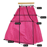 FRANCESCA AMAM LABEL フランチェスカアマンラベル ギャザーワイドイージーパンツ キュロット ピンク レディース【中古】5-1018M♪