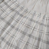 tactor コットンポリエステル チェック ロングスカート ベージュ レディース タクター【中古】5-1105M∞