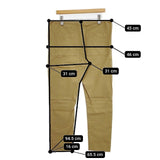 FRANCESCA AMAM LABEL フランチェスカアマンラベル 日本製 コットン イージー パンツ ベージュ レディース【中古】5-1105G∞