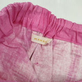 MANAMI SAKURAI マナミ サクライ The painting 手染め テーパード 定価27000円 コットン イージー パンツ ピンク レディース【中古】5-1126M∞