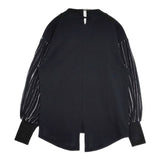 enn hut コットン プルオーバー カットソー ブラック レディース エンハット【中古】5-1105M∞