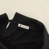 enn hut コットン プルオーバー カットソー ブラック レディース エンハット【中古】5-1105M∞