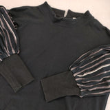 enn hut コットン プルオーバー カットソー ブラック レディース エンハット【中古】5-1105M∞