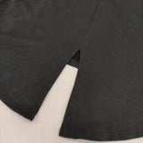 enn hut コットン プルオーバー カットソー ブラック レディース エンハット【中古】5-1105M∞