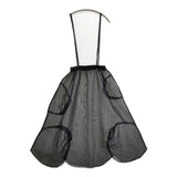 frankygrow オーガンジー ロングスカート ブラック レディース フランキーグロウ【中古】5-1105M∞